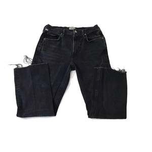 Citizens of Humanity Cropped Isola Bootcut Jeans Women’s W 28 Black Raw Hem chic